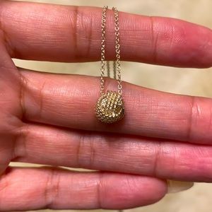 Tiffany twist knot necklace